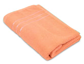 Blissful Creations 100% Cotton Bath Towels 450 Gsm | Soft & Absorbent Bath Towel For Men & Women - Urban Comfort (Orange)