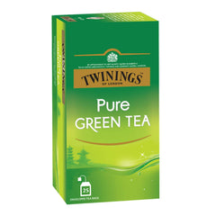Twinings Pure Green Tea + Pure Camomile Tea - Green & Herbal Infusion Two Tea Combo Pack Of 2 | Caffeine Free Herbal Tea For Anxiety & Stress Relief - 25 Teabags Each