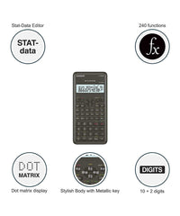 Casio Desktop Calculator & Casio FX82MS 2nd Gen Scientific Calculator, 240 Functions & 2-line Display | 14 Digit Display & 300 Steps Check & Correct Calculator