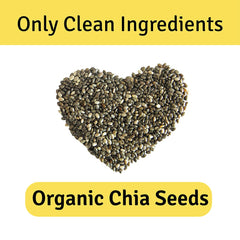 Jus' Amazin 100% Organic Chia Seeds High Protein, High Fiber Omega-3, Calcium Heart Health Diet Food, Weight Loss Boosts Immunity, Health Seeds, Healthy Snack | 250gm 0.5lbs