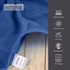 HimêYa Bamboo Bath Towel 400 Gsm | 100% Cotton Bamboo Towel For Men & Women (Ocean Blue)