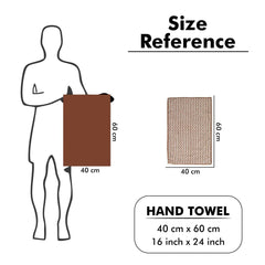 Urbanleaf Super Soft Microfiber Designer Hand Towels 400 Gsm (Multicolours)- 2 Pieces