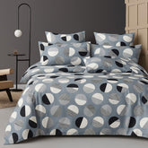 Microfiber Double Bedsheet King Size With 2 Large Size Pillow Covers | Size 108x108+9 Inches, Grey | Perfect For Daily Use, All-Season Use Or Gifting Bedsheet