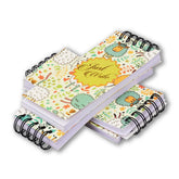 Notepad Soft Cover Notebook Unruled Paper Cover Letter Design Journal Notepad, Pack Of 4
