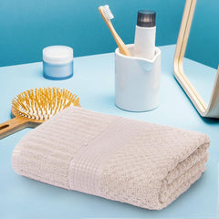 Mush Bamboo Bath Towel | Popcorn Weave 450 Gsm Large Towel For Men & Women | 3x Softer & Absorbent Than Cottton
