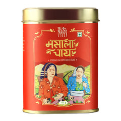 The Pahadi Story Masala Chai - 175gm, 6.1 Ounce | Made With 100% Natural Ingredients - Made With Cinnamon, Ginger, Elaichi, Clove, Black Pepper | Low Caffeine, No Artificial Flavor