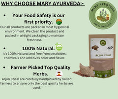 Mary Ayurveda Pure & Natural Arjuna Bark Powder, Arjun Chaal Powder Terminalia Arjuna With Medicinal Benefits | 1000gm 2.2lbs
