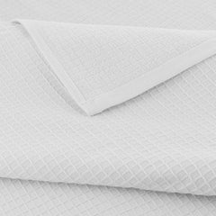Casa Copenhagen Egyptian Cotton Waffle Large Bath Towel 500 Gsm (White)