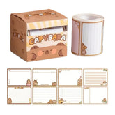 256 Pcs Cute Sticky Notes Set Self Adhesive, Sticker Roll Post It School Student | Brown
