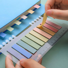 Translucent Sticky Notes, 12 Sheets Sticky Tabs Page Markers, Pastel Sticky Tabs - 2400 Pcs