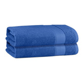 Himeya Bamboo Bath Towels 800 Gsm | Large Soft & Highly Absorbent, Eco-Friendly Design For Ultimate Comfort & Quick Drying -Ocean Blue (Pack Of 2)