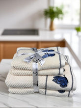 Senses By Riba All Cotton 550 Gsm Embroidered Towel Bath Set - Pack Of 4 (Style 11)