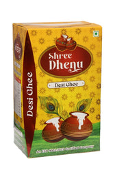 100% Pure Desi Ghee By Shree Dhenu | Healthy & Nutrients Protein Fibre Desi Ghee With Rich Aroma Good For Sweets | (1 Liters) 33.8 Ounce | Box Pack
