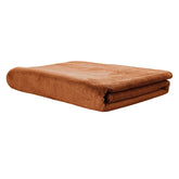 Hokipo Super Soft Microfiber Bath Towel 450 Gsm Large Caramel Brown (In-641-Br)