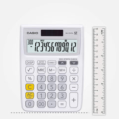 Casio Mj-12vcb-we 300 Steps Check & Correct Colourful Desktop Calculator (White) | Perfect Calculator For Home & Office