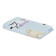Haus & Kinder Babies Bath Towel 300 Gsm | Baby Bath Towel Cotton Baby Bath Towel Soft Towels Pawsome (Blue)