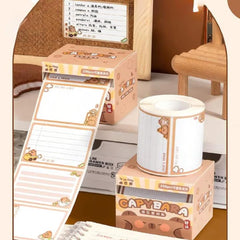 256 Pcs Cute Sticky Notes Set Self Adhesive, Sticker Roll Post It School Student | Brown
