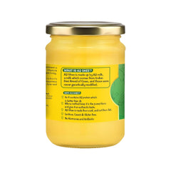 Organic A2 Cow Ghee By Rootstock Because U Live Long | Rich In Nutrients Churned From Vedia Bilona Method Grass-Fed Homemade Cow Ghee | (500ml) 16.9 Ounce | Jar Pack