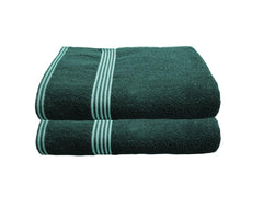 Space Fly Cotton Luxury Large Size Bath Towel 1000 Gsm (Green) - Pack Of 2