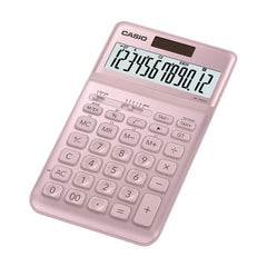 Casio Jw-200sc-pk Premium & Stylish Calculator (Pink) | 12 Digits, 2-way Powered - Calculation, Currency Exchange Calculation, Percentage