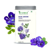 Teabox Butterfly Blue Pea Flower Tea - 30gm, 1.05 Ounce | Can Make Hot Tea, Iced Tea, Mocktails, Cocktails - Aparajita Tea, Color Changing Tea | 0% Caffeine - Blue Amore Tisane Tea