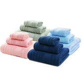 Mush Bamboo Luxurious 4 Bath + 4 Hand & 4 Face Towel 3600 Gsm | Ultra Soft, Absorbent & Antimicrobial Towel (Olive, Pink, Navy & Sky) -12 Piece
