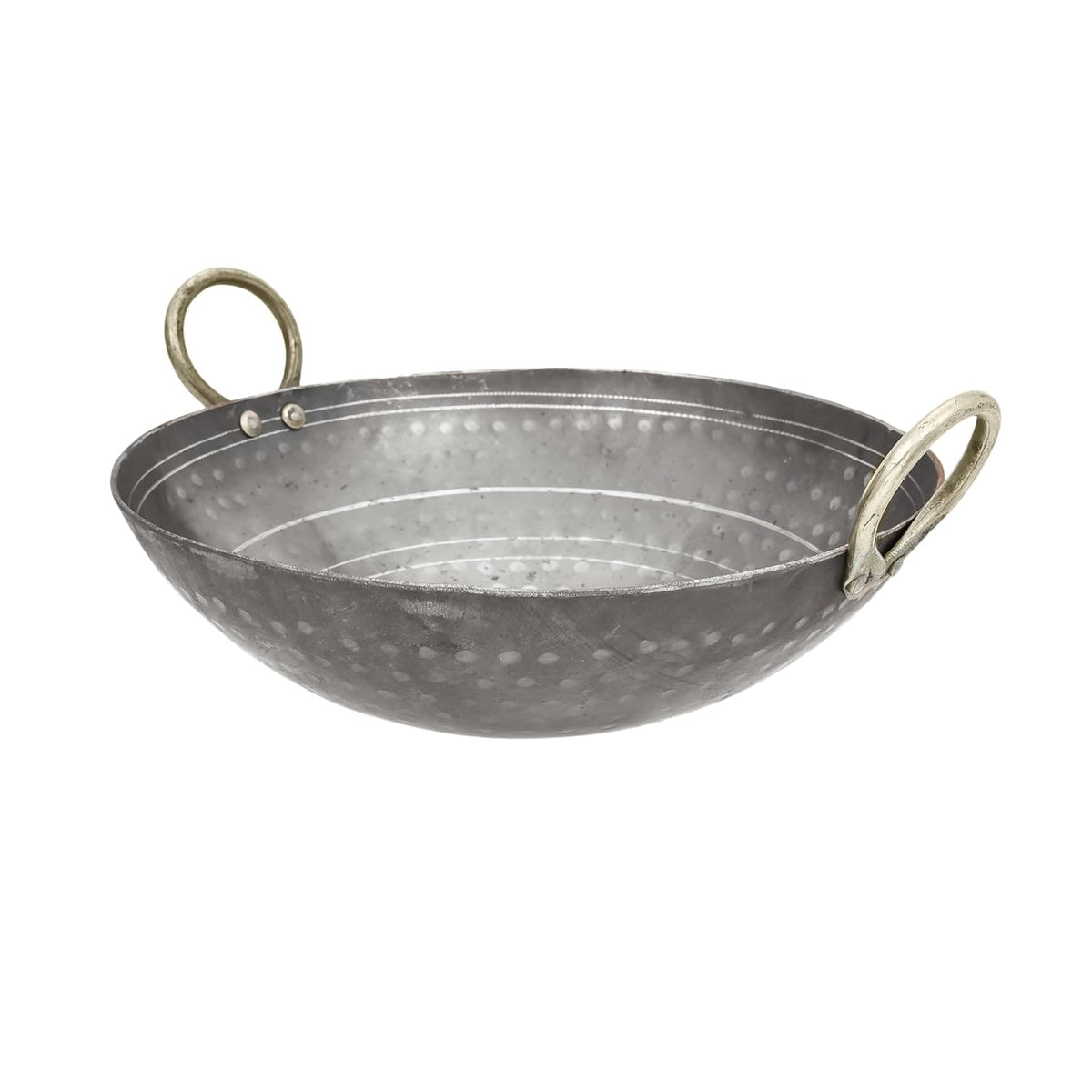 Iron Hammered Kadai 500ml | Deep Frying Kadai Handmade Useful For Frying & Cooking - Free Stainless Steel Scrubber
