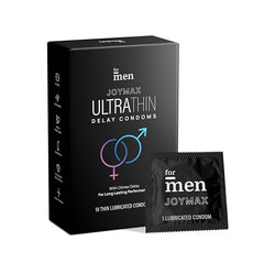 Formen Joymax Ultra Thin Delay Condoms For Men - 10 Count | Super Thin - 10 Count (Pack Of 2)