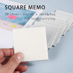 250 Sheets Colorful Transparent Sticky Notes – 5 Pads | Writable & Waterproof, Aesthetic Sticky
