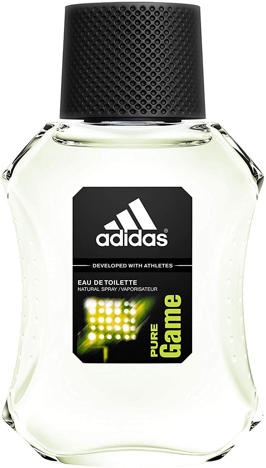 Adidas Pure Game Eau De Toilette Spray For Men 100ml 3.4 Fl.oz. Long Lasting | Developed With Atheletes Adidas Pure Game Eau De Toilette Spray For Men 100ml 3.4 Fl.oz. Long Lasting | Developed With Atheletes