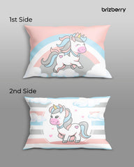 Kids Pillow Cushion With Super Soft Fabric, Animal & Cartoon Prints - 12x18 Inches | Dual Sided Design, Durable & Easy Care | Large & Versatile, Multi-Purpose, Made In India - Design 19