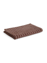 Welspun 100% Cotton Large 250 Gsm Dobby Solid 2-In-1 Bath Towel (Chocolate)