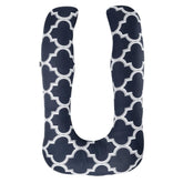Pregnancy Pillow, J Shaped Pillow, Maternity Pillow For Sleeping - Black | Kiko Printed, 100% Cotton Pillow For Pregnant Mothers | With Breathable & No Heat Fabric - Full Body Support