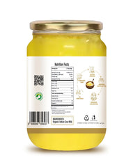 Pure Organic A2 Desi Cow Ghee By Natureland Organics | Delicious & Nutritious Healthy Desi Cow Ghee Good For Boost Immunity | (500ml) 16.9 Ounce | Jar Pack