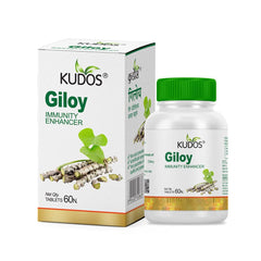 Kudos Giloy Tablets, Improves Immunity Enhances The Activity Of White Blood Cells | 60 Tablets 100gm 0.2lbs
