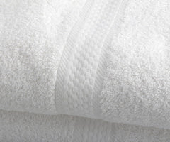 Meroo Diamond Cotton Large Bath Towel For Hotel & Spa 1500 Gsm (White) - Pack Of 3