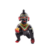 Laddoo Gopal God Idol, Bal Krishna, Kanha Ji Statue, Brass, Multicolor - 14 Cm, For Gifting & Worship, Religious, Home DƩcor, Baby Krishna Idol, Lord Krishna