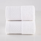 Spread Spain Hand Towels 500 Gsm | Micro Modal Large Size Highly Absorbent Soft Quick Dry Hand Towel (White) - 2 Pcs