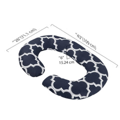 Pregnancy Pillow, C Shaped Pillow, Maternity Pillow For Sleeping - Black | Kiko Printed, 100% Cotton Pillow For Pregnant Mothers | With Breathable & No Heat Fabric - Full Body Support