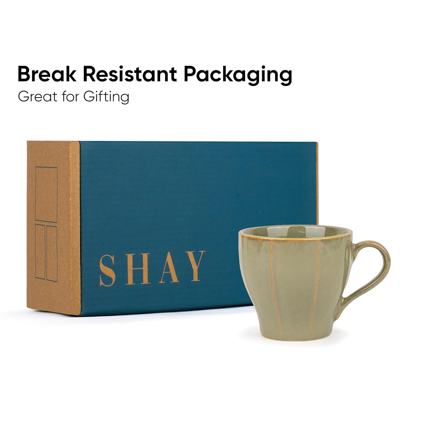 Ceramic Line Tea Cups Set Of 6 - Pista Green, 180ml Each | Tea Cup Set Of 6 - Premium Porcelain Tea Set | Ceramic Tea Cup With Glossy Finish - Small Cups For Tea | Line Tea Cup Only Ceramic Line Tea Cups Set Of 6 - Pista Green, 180ml Each | Tea Cup Set Of 6 - Premium Porcelain Tea Set | Ceramic Tea Cup With Glossy Finish - Small Cups For Tea | Line Tea Cup Only
