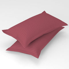 Cotton Elastic Fitted King Size Double Bed Bedsheet With 2 Pillow Covers - 72x78x6 Inches, Pink | Durable Bedsheets For Everyday Comfort