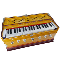 Musical Instrument Harmonium - 7 Stoppers, 39 Keys, Double Bellow, Two Reeds (Base- Male), Perfect For Every Octave | Compact & Portable Design - Ideal Harmonium For Enthusiasts