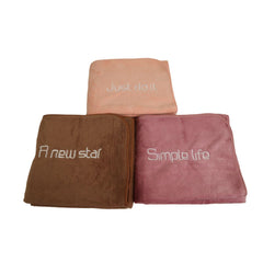 Hanker Premium Microfiber Bath Towel Large Size 500gsm | Multipurpose Use Gym, Bath, Beach, Swimming, Workout Towel (Peach, Brown & Purple)- Pack Of 3