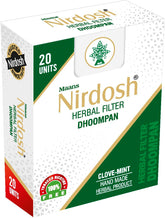 Clove Mint Flavored Herbal Filter Dhoompan Sticks - 20 Pcs Herbal Cigarette | Natural Smoking Alternative For Relieve Stress - Tobacco Free & Nicotine Free Mood Enhancer Product For Smokers