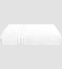 Ivaza Cotton Face Towel Super Soft Bath Towels | Soft & Absorbent Bath Towels (White)- Pack Of 1