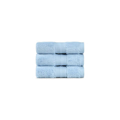 Mytrident Face Towels 600 Gsm | Nectar Soft Collection Wash Towel For Men & Women Face Towels - Grace Blue (3 Pcs)