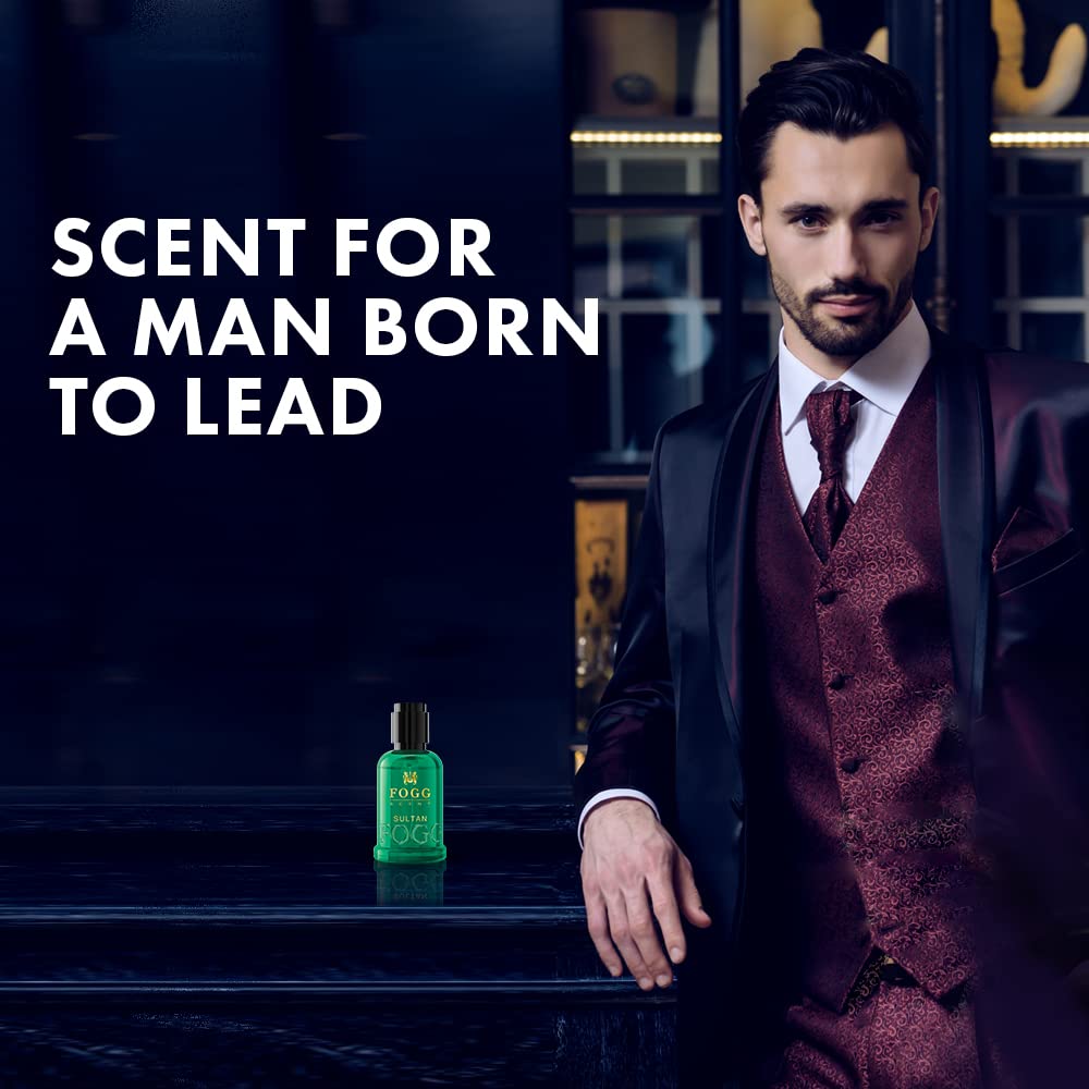 Fogg Scent Sultan Eau De Parfum For Men 30ml 1.01 Fl.oz. | Long-lasting Fresh & Powerful Fragrance Fogg Scent Sultan Eau De Parfum For Men 30ml 1.01 Fl.oz. | Long-lasting Fresh & Powerful Fragrance