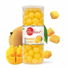 Shadani Mango Candy (Can Of 230gm), No Transfat Sweet Fruit Flavour Toffee