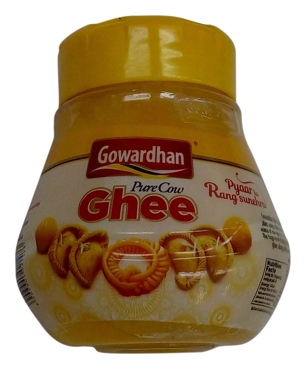 Natural Premium Cow Ghee By Gowardhan | Rich In Nutrients Flavor Healthy Desi Ghee Perfect For Desserts | (100ml) 3.3 Ounce | Jar Pack