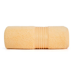 Micro Cotton Remy Basel Luxury Terry Cotton Bath Towel 550 Gsm | Super Comfortable 100% Long Staple Cotton Bath Towel (Cream)
